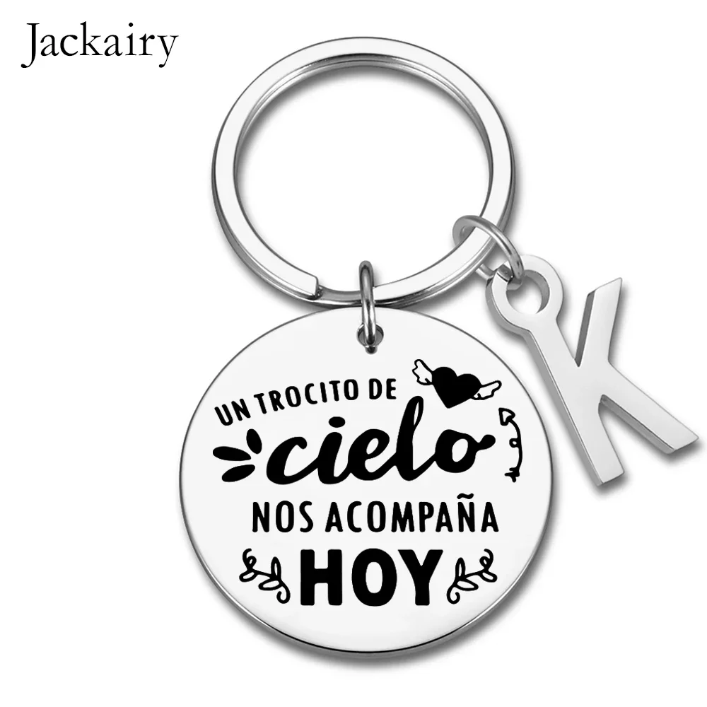 

Spanish Wedding Bouquet Keychain Un Trocito De Cielo Nos Acompana Hoy Keyring Wedding Gifts for Her Him