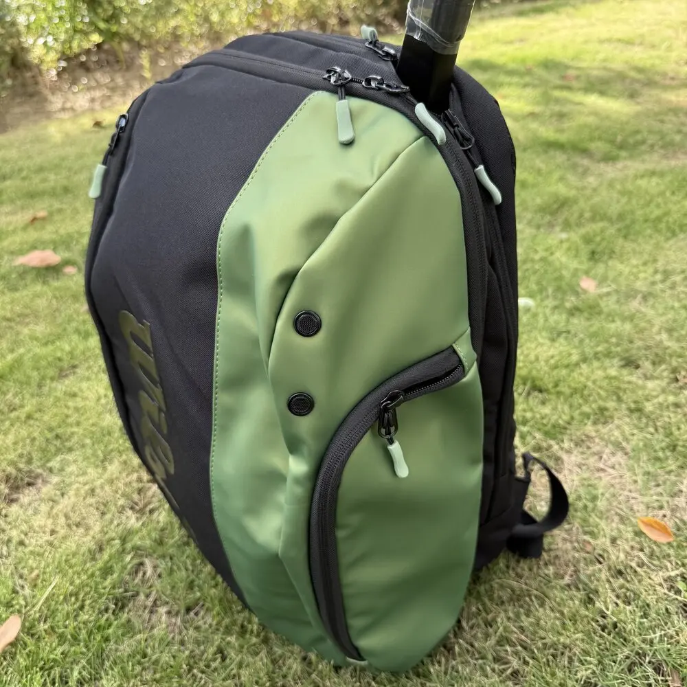 Wilson Large Capacity Tennis Bag French Open Commemorative Tour Tennis Racquets Backpack for 2 Rackets with Compartment