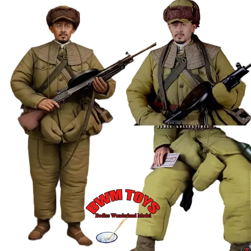 

1/6 Collectible Chinese People's Volunteers Battle of Trlangle Hill Movable 12'' Male Solider Action Figure SoldierStory SS-127