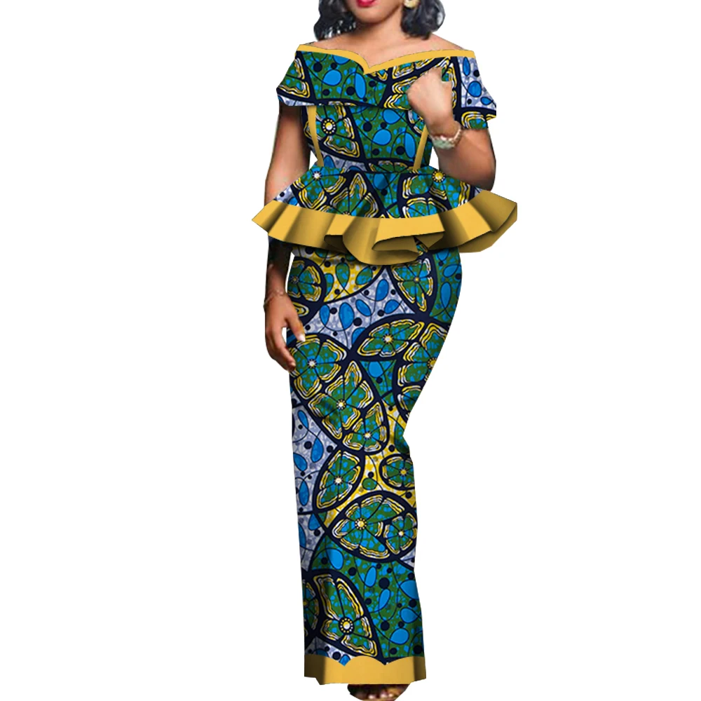 

Luxury African Clothes for Women 2 PCS Sets 2025 New Tops And Skirts Suits Dashiki Ankara Turkey Outfits Gowns Wedding Party