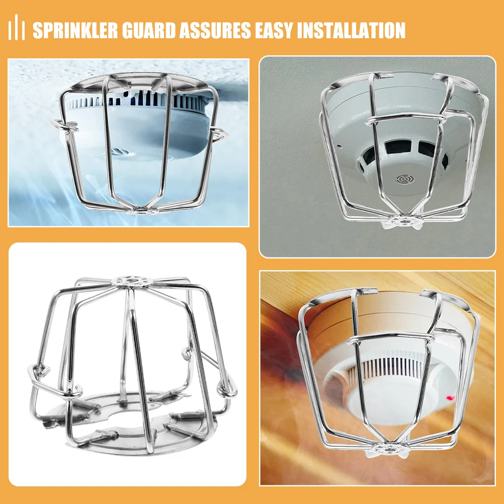 Fire Sprinkler Head Protection Cover Stainless Steel 3/4 Inch Sprinkler Guard For Ceiling Residential Interior Pipe