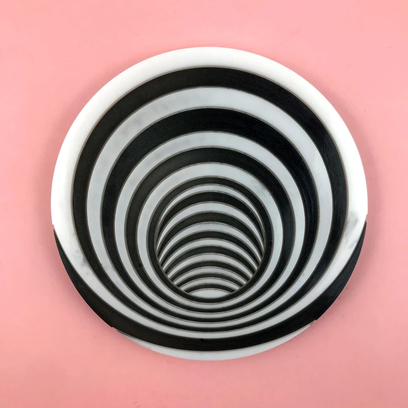 Moldes posavasos con trampa en bandeja silicona, moldes fundición resina epoxi, decoración joyería,