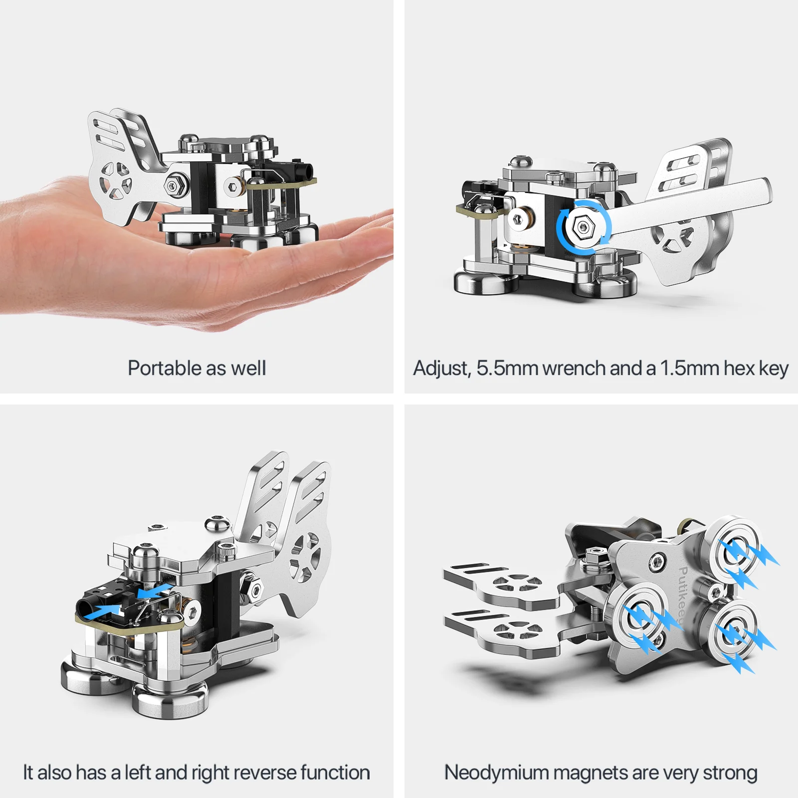 Mini Morse Schlüssel Doppel Paddle Code Keyer In Aluminium Legierung Für Practise Anfänger CW Telegraphen Kurzwellen Radio.