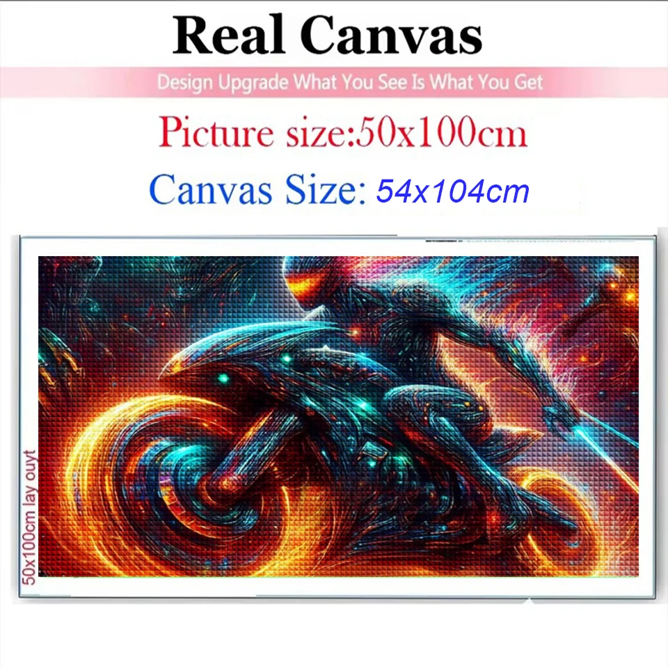 Motorcycle man abstract landscape diy 5D Diamond Painting New Full Square Round Diamond Mosaic Embroidery Cross Stitch Kits Art