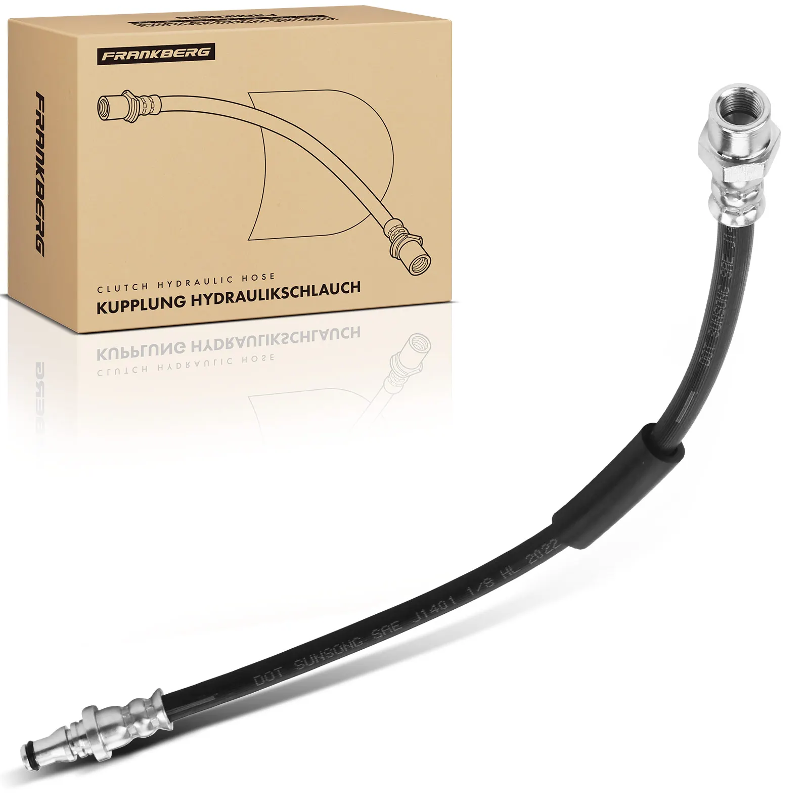 Frankberg 1x Koppelingslang voor BMW E46 316 318 320 323 325 328 330 M3 X3 E83 21521165507 21526753334 H622210 21526774267