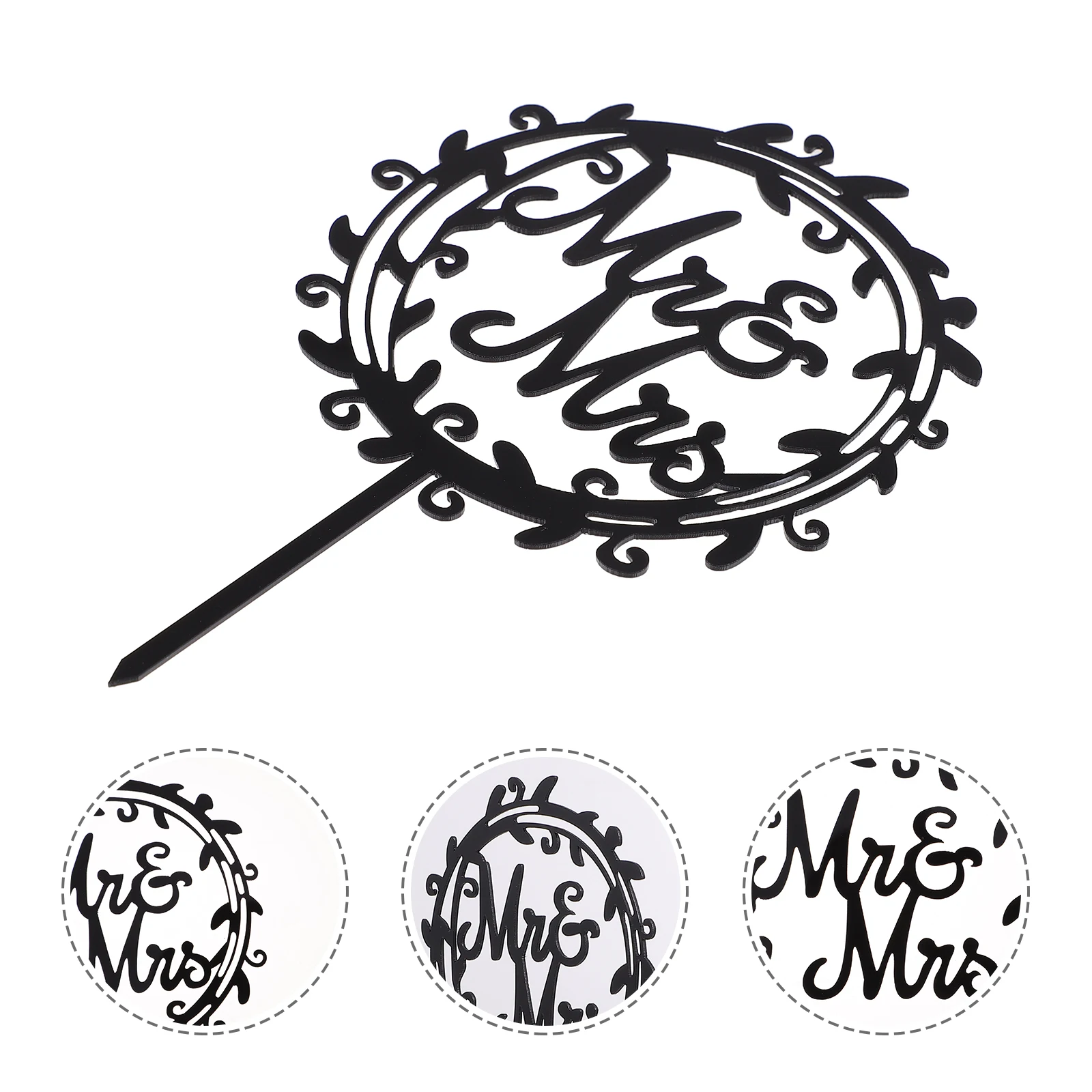 

Delightful Acrylic Cake Topper Special Occasion Decor Unique Shape Insert for Weddings and Celebrations
