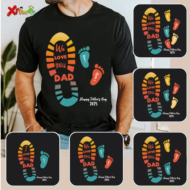 

Personalized Father's Day Shirt Personalized Dad and Kids Father Day Names Gift Shirts for DADDY T Shirt Baby Bodysuit Gift KID