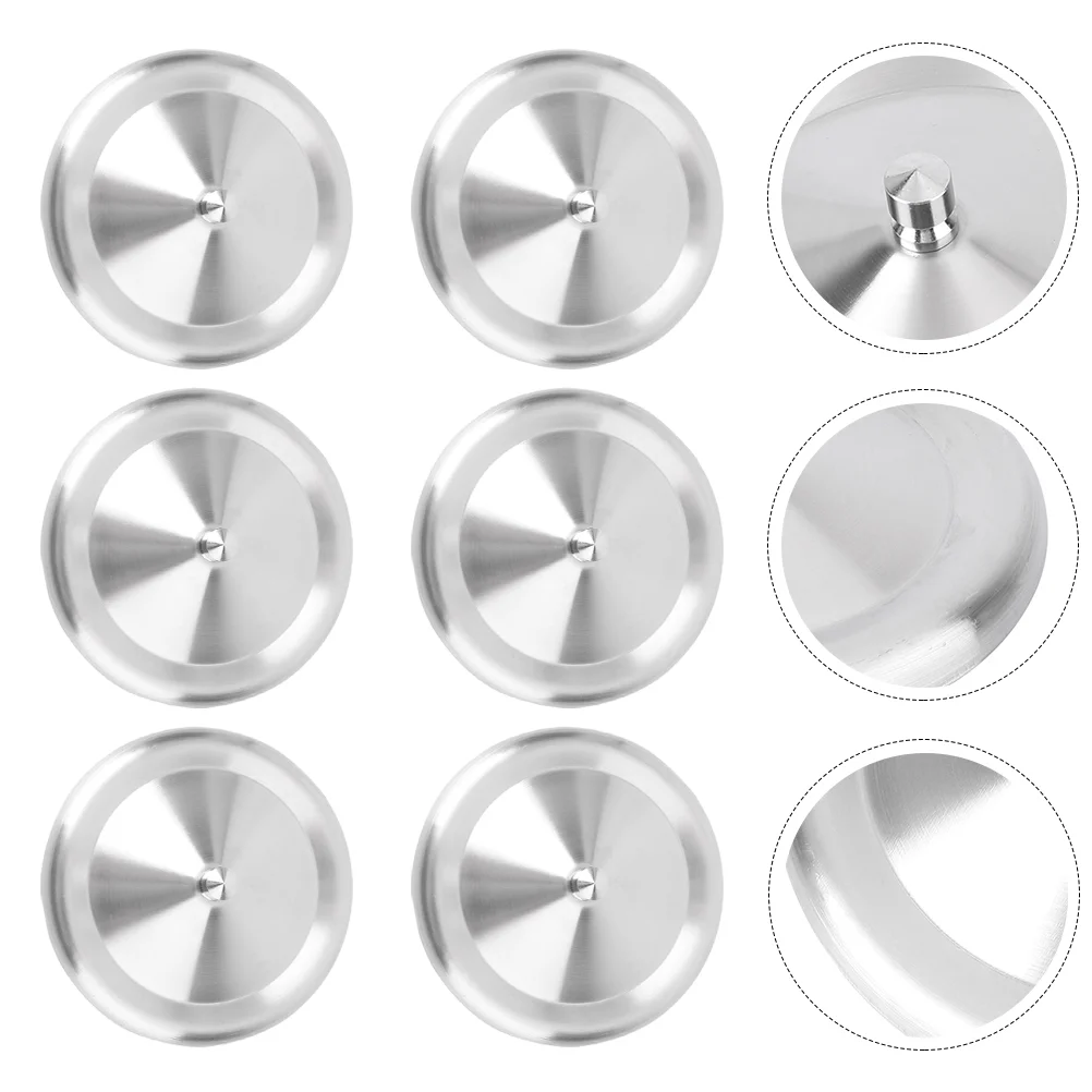 

6 Pcs Reusable Coffee Filters Stainless Steel Lid Can Lids Travel Drink Flask Cups