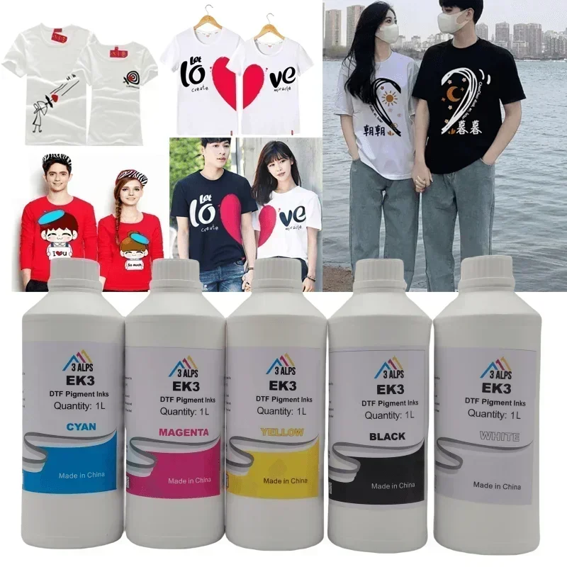 

Wholesale Not Block Head transfer printing DTF Pet Film 1000ml ink for I3200 1800 XP600 Dtf Printer