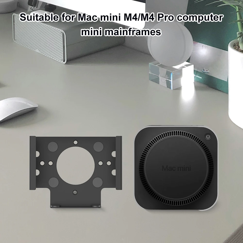 Under Desk Mount Metal Mount Holder Bracket Wall Mount Stand Accessories for Mac Mini M4/M4 Pro 2024