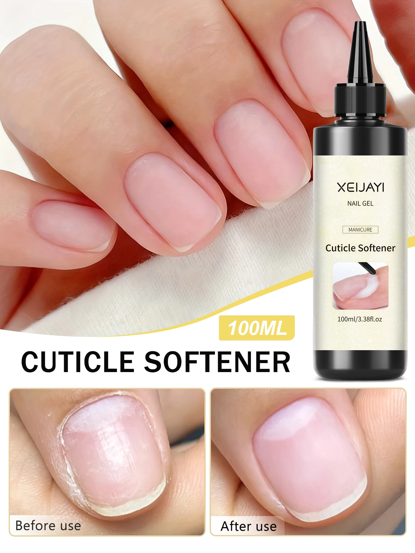 1Pc 100Ml Nail Enhancement Softener Cuticle Softener Plant Nails Nourishing Treatments For Cuticle Moisturizing Anti-barb Nail