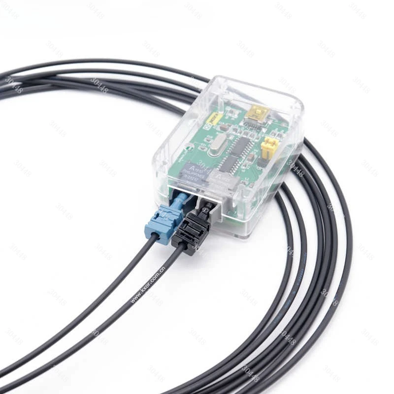 Fiber Optic Converter Plastic Fiber Optic to USB Serial Port Industrial Frequency Converter Fiber Optic Debugging Suitable for