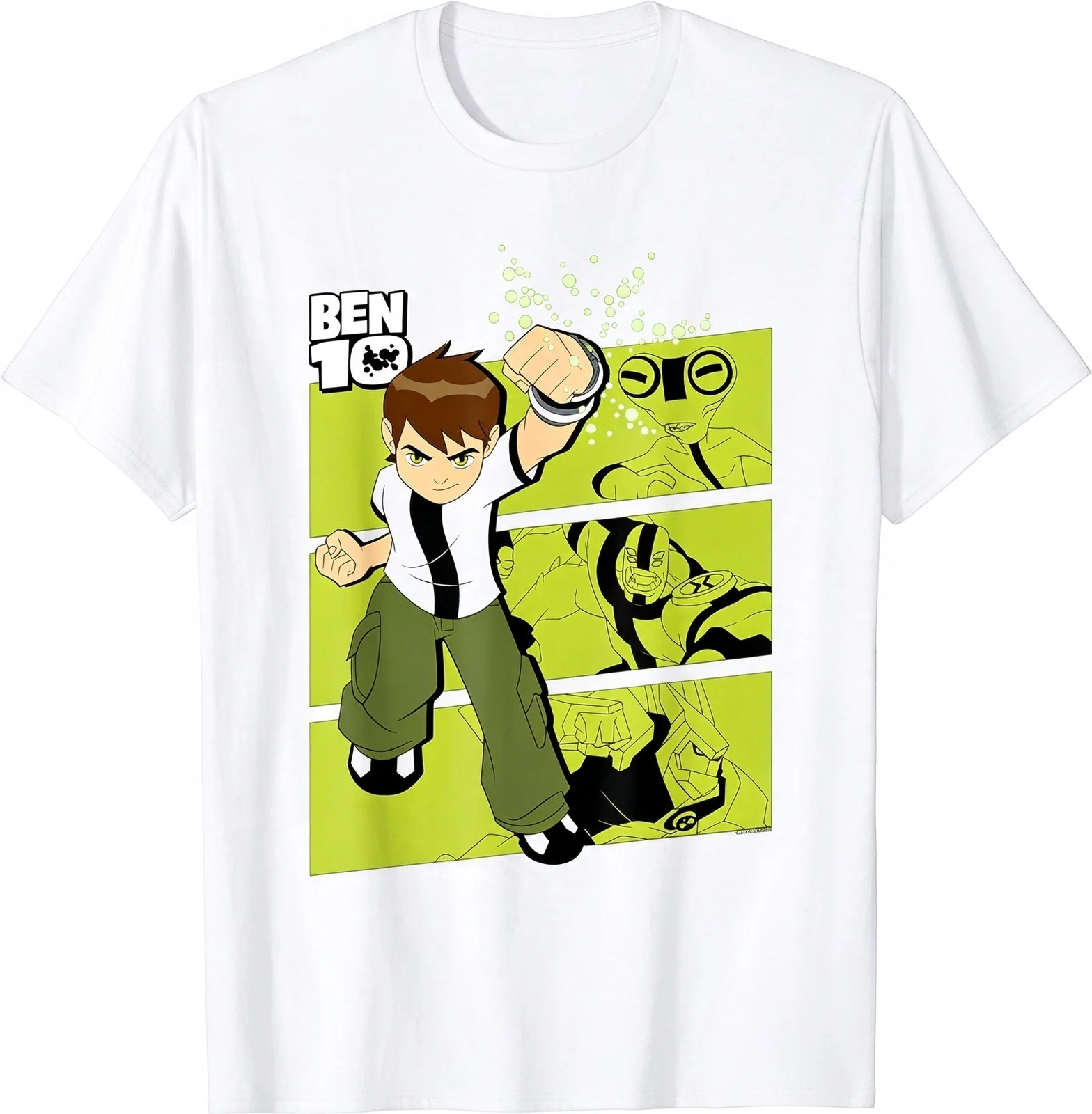 Ben 10 Ben Tennyson Omnitrix Alien Hero Graphic Tee T Shirt Men's Women's Unisex Cotton Retro Cool Oversize Short Sleeve Top