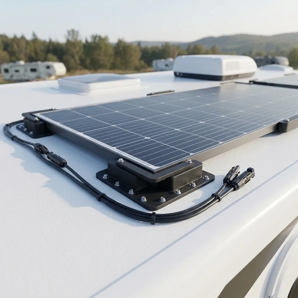 6pcs Bracket Unit for Flexible Solar Panels Supporting Secure Attachment on Yacht Superstructures and RV Roofs