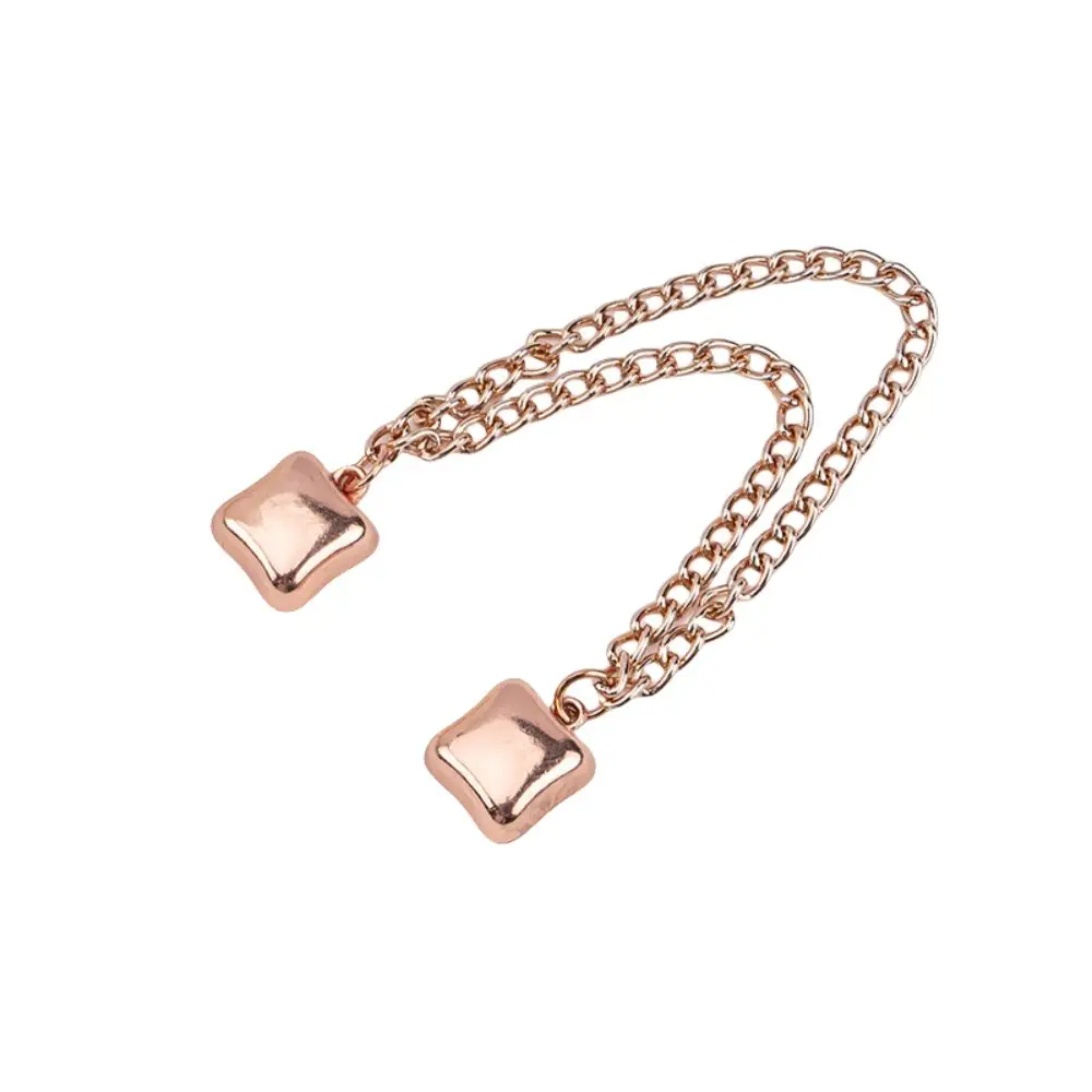 Fashion Multi-Function Magnetic Clothing Clip Metal Non-hole Leg Cuff Fixing Pin Button Waist Buckle Shorten Trouser Clip Skirts