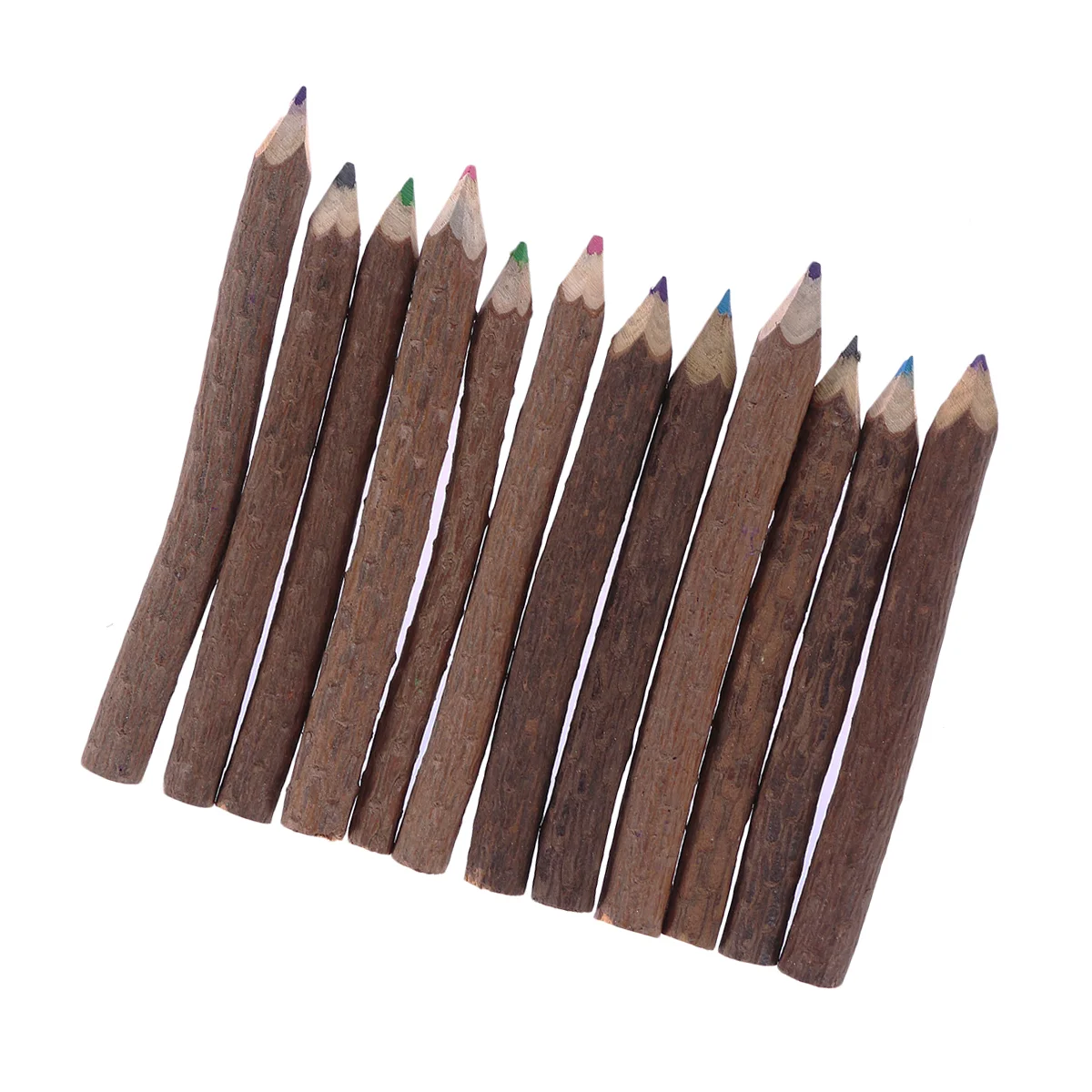 8pcs 9-10cm Tree Branch Colored Colored Pencils Drawing Pencil Set for Artist Sketch (Mixed Color)