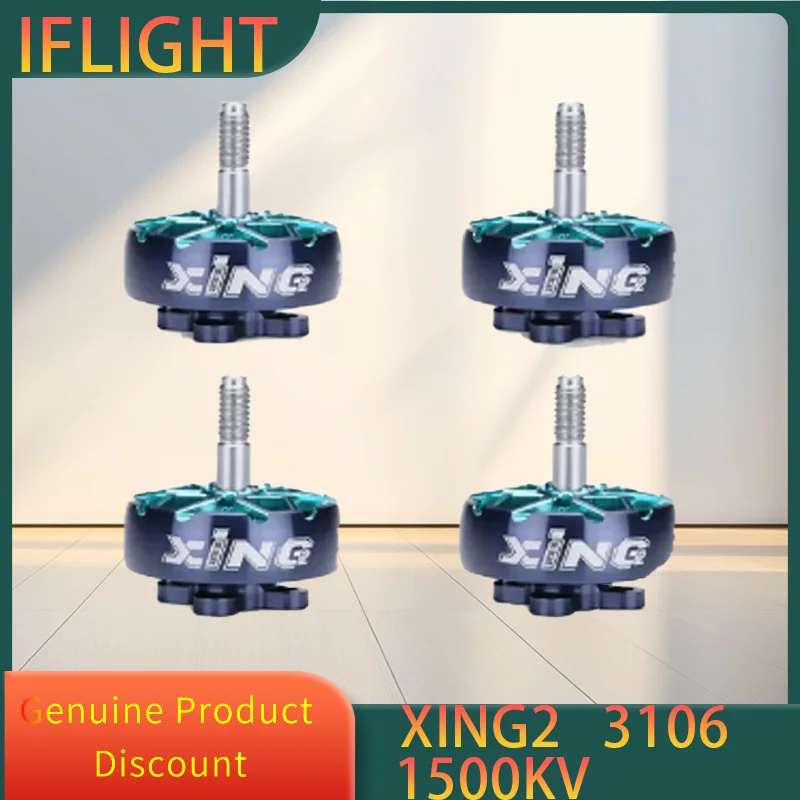 

IFlight XING2 3106 1500KV/1200KV 4-6S FPV Unibell Motor W/ 5mm Titanium Alloy Shaft Compatible 7/8/9inch Propeller for FPV Drone