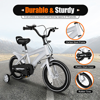 14 Inch Bicycle for Kids with Training Wheels Double Brake for Boys Girls Ages 3-6 Years Bicycle Height Adjustable（4 Color）