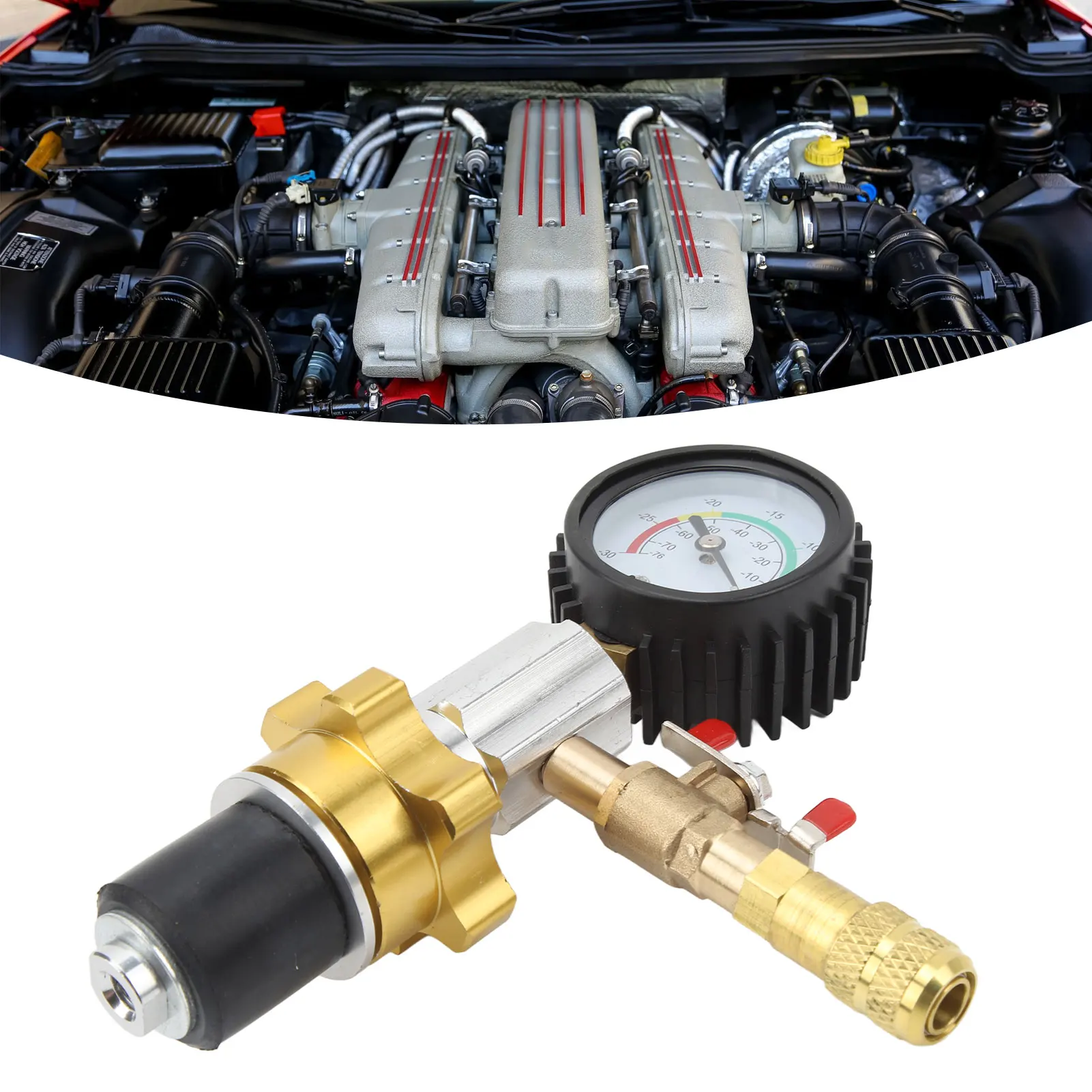 

Vacuum Antifreeze Change Fill Kit Practical Pollution Prevention Radiator Cooling System Vacuum Coolant Refill Tool for Car