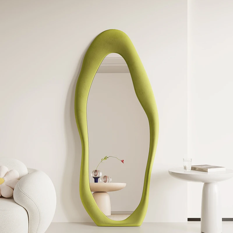 

Mirror, full-length mirror, floor mirror, INS dressing mirror, wall fitting mirror, home Internet celebrity large mirror, light