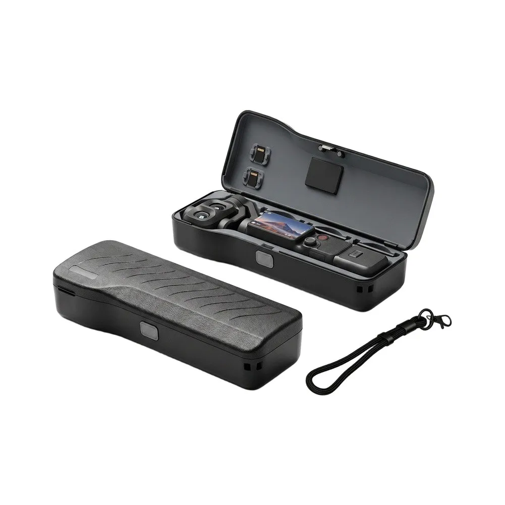 Waterproof Hard Case for DJI For Osmo Pocket 4P with ABS Construction Dustproof Drop Protection Memory Card Slots 20.6x7.6x4.6cm
