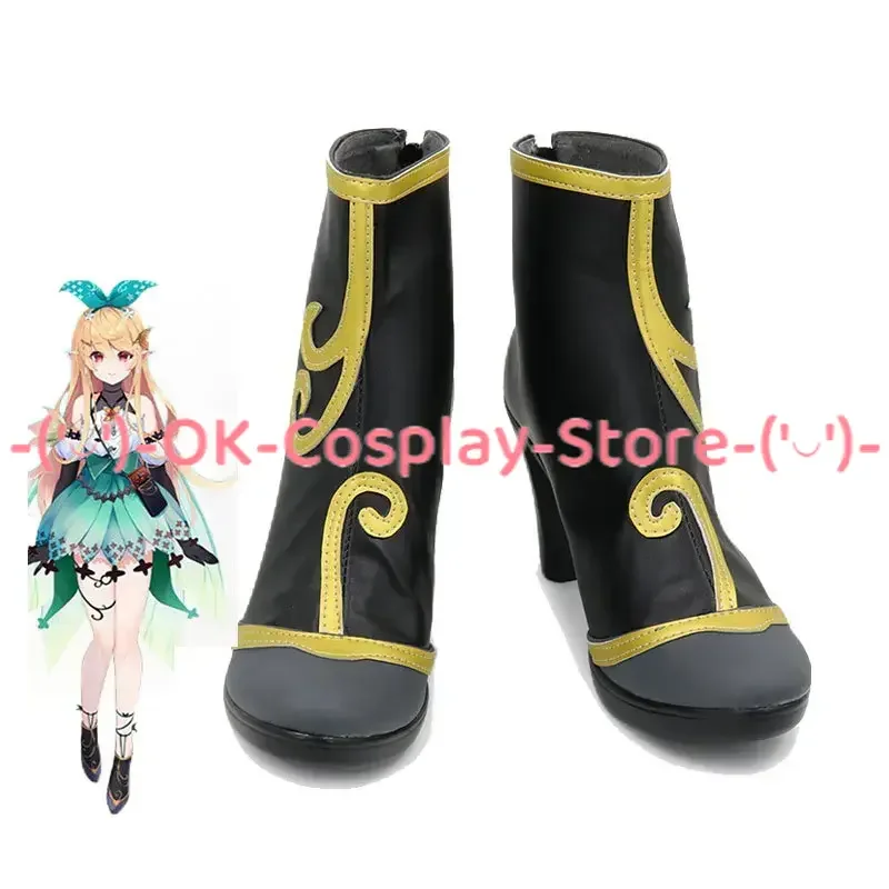 

Pomu Rainpuff Cosplay Shoes Vtuber LazuLight Cosplay Boots Halloween Carnival Props PU Leather Shoes Custom Made