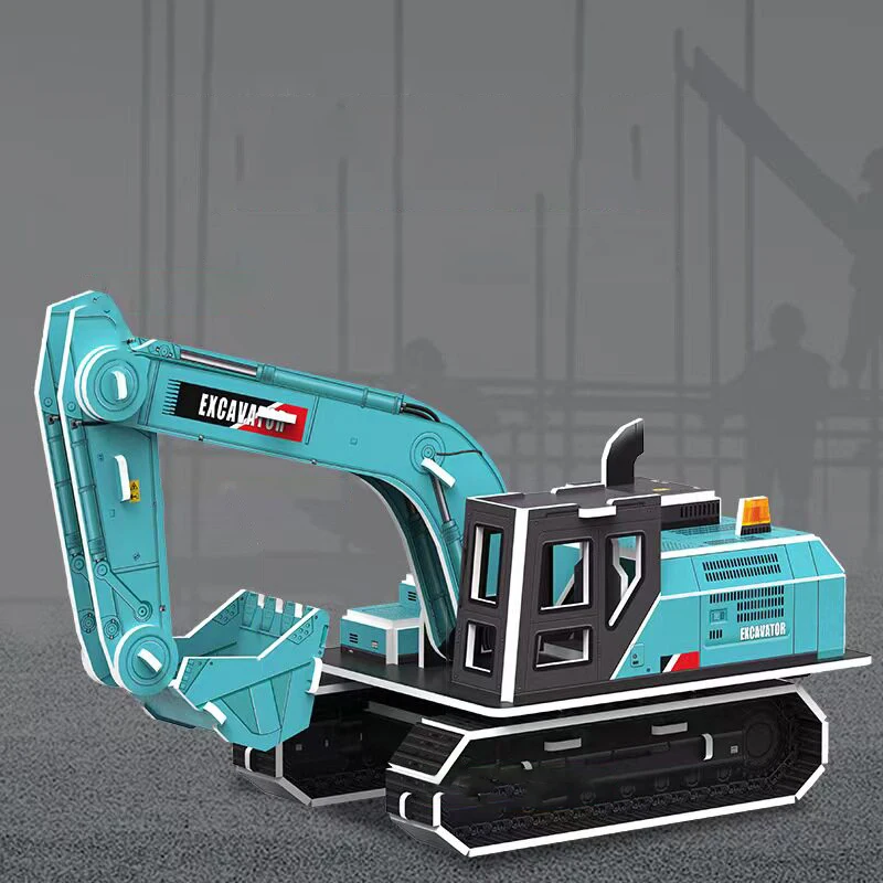 【BS】3D-Papierpuzzle für Kinder, Modellbauhaus zum Selbermachen, Früherziehung und Lernspielzeug zum Zusammenbauen