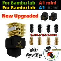 New Hotend For Bambu Lab A1 mini Assembly Hotend Kit 0.2 0.4 0.6 0.8MM Replaceable Nozzle For Bamboo Lab A1/A1 mini 3D Printer