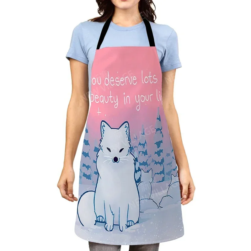 Aesthetic Women kitchen apron kids original Children Waterproof girl  princess waiter work apron oil proof cartoon kawaii cute