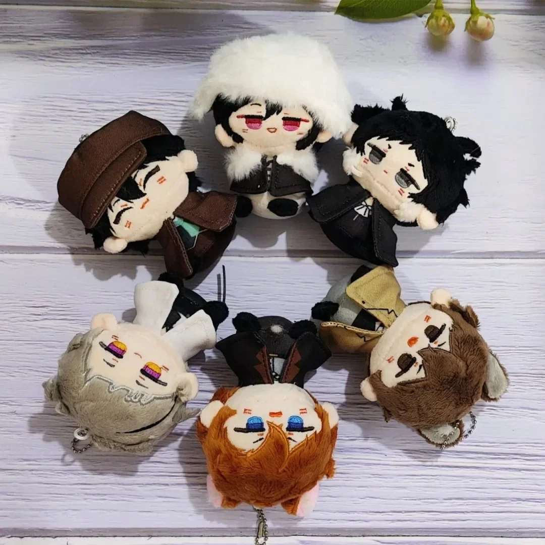 Bungo Stray Dogs Akutagawa Dostoevsky Atsushi Plush Keychain Set Cute Stuffed Figure Collectible For Anime Fans Home Gift