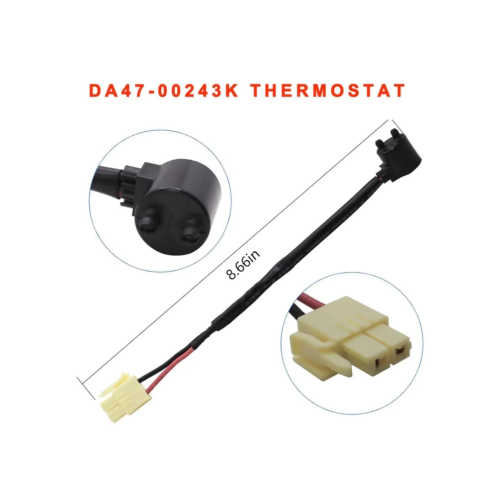 DA47-00243K L60-40F Bimetal Defrost Thermostat Designed for For samsung For refrigerator RF197 RF26 RF28 Units