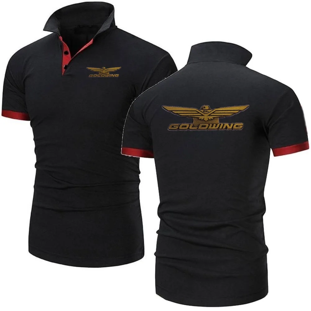 Polo Goldwing GL1800 giappone moto risvolto magliette manica corta Polo sport Fitness uomo maglia traspirante top in cotone Tee