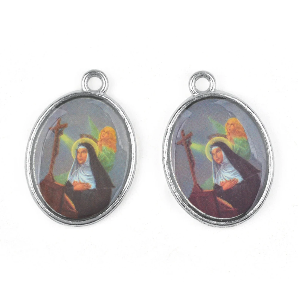 قلادة سان مارتن دي بوريس بيرو ليما باترون سانت العدالة الاجتماعية الوئام العنقي سانت ريتا من الصلاة المستحيلة لنا