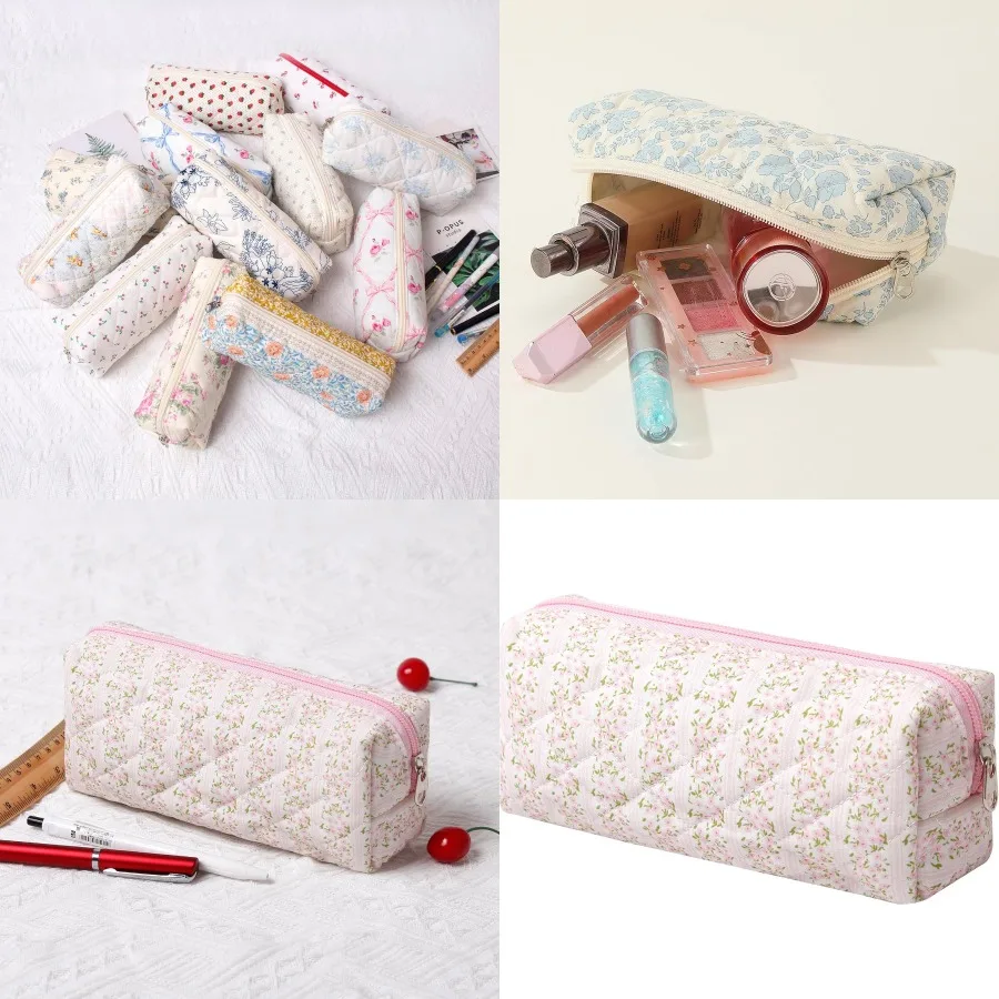 

Эстетический милый пенал для ручек, офисная школьная сумка для хранения, сумка-держатель, коробка-органайзер, косметичка, косметичка для