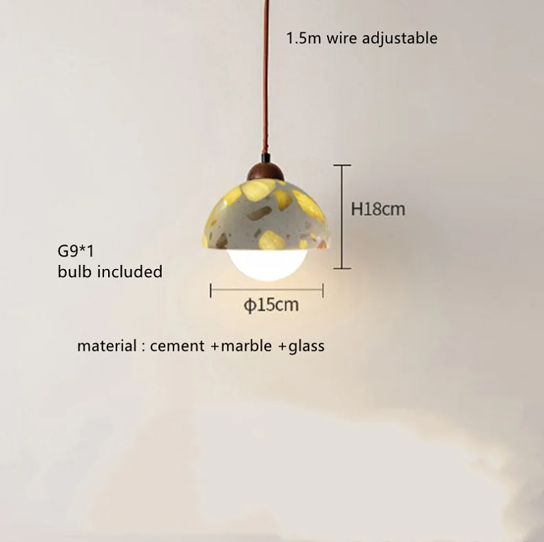 Полупрозрачный терраццо, небольшой подвесной светильник для спальни, прикроватный бар, современный ресторан, ретро, проживание в семье, творческая личность, лампа для кофейни