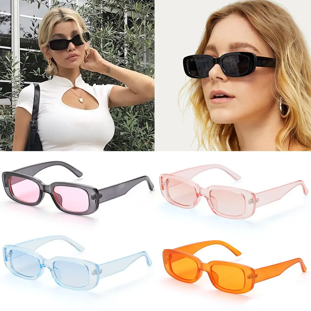 Retro UV 400 Protection Small Rectangle Women Sunglasses Eyewear Sun Glasses Eyeglasses