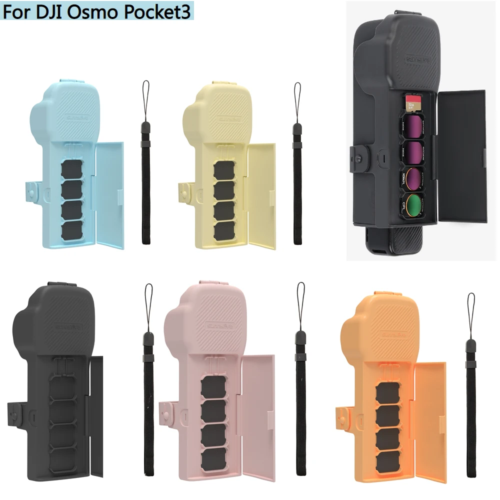 

Carrying Case for DJI OSMO Pocket 3,Portable Protective Cover Body Filter Organizer Case Top Cover Plate with Lanyard Accessorie