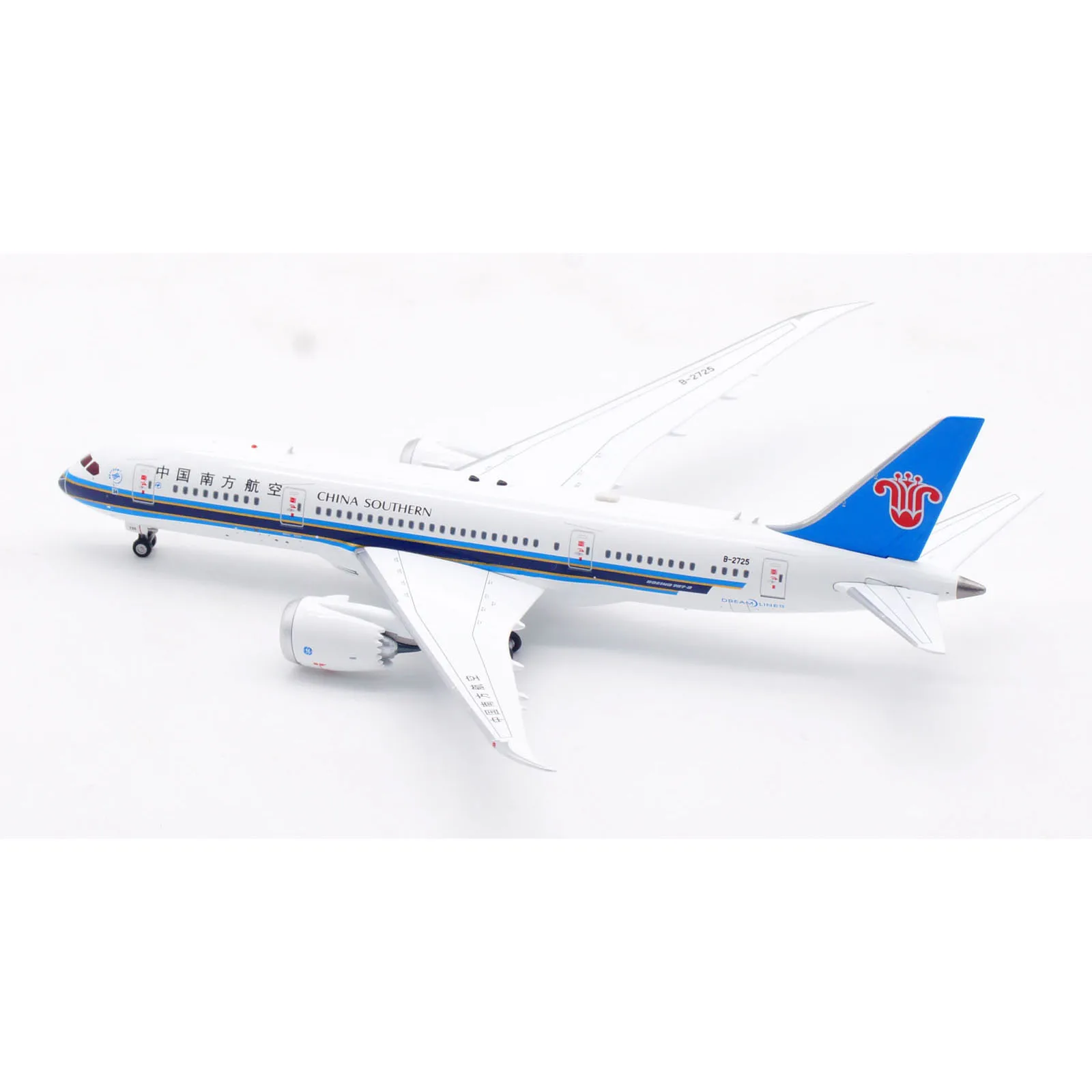 Air Boeing B787-8 Diecast Aeronaves Jet Modelo, Av4237, Liga Colecionáveis Avião Presente, CHINA Laca "Dreamliner, B-2725, 1:400