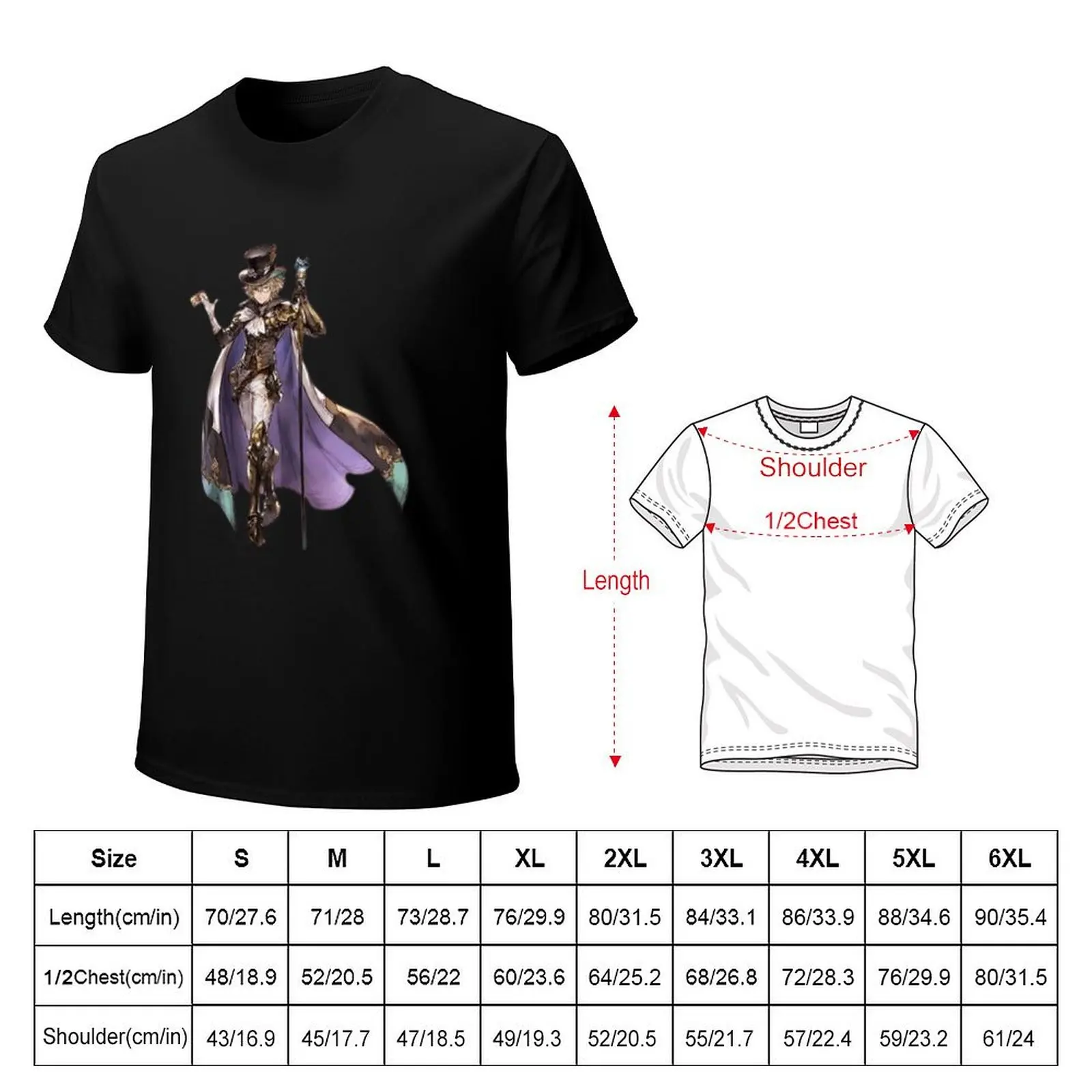 granblue fantasy T-Shirt quick-drying summer clothes cute clothes plain black t shirts men