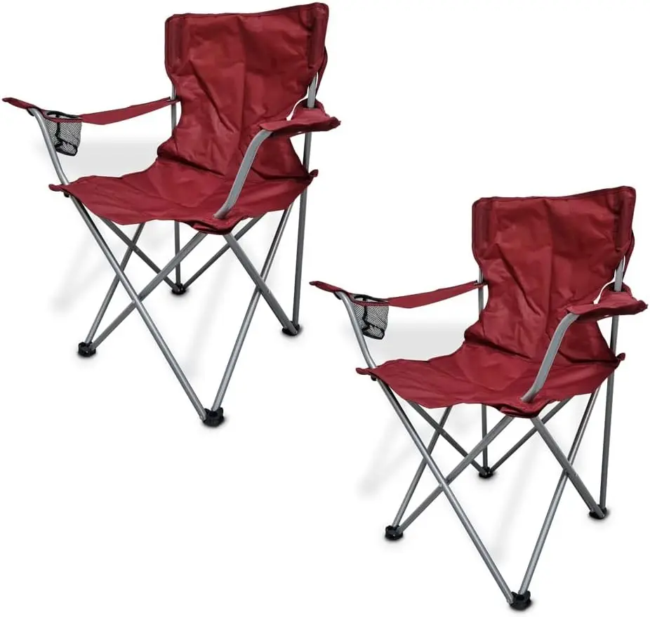 Red folding chair (2-piece set)