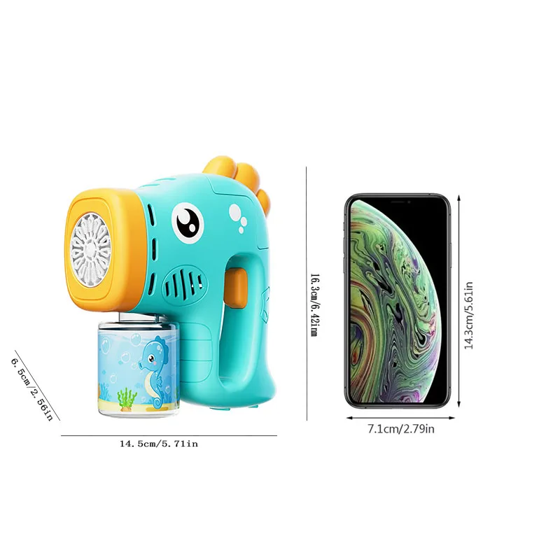 Haima voll automatische Blasen maschine Kinder Eltern-Kind Handheld Spielzeug Rasen Outdoor-Spiel keine Batterie Blase Wasser – Detail 15