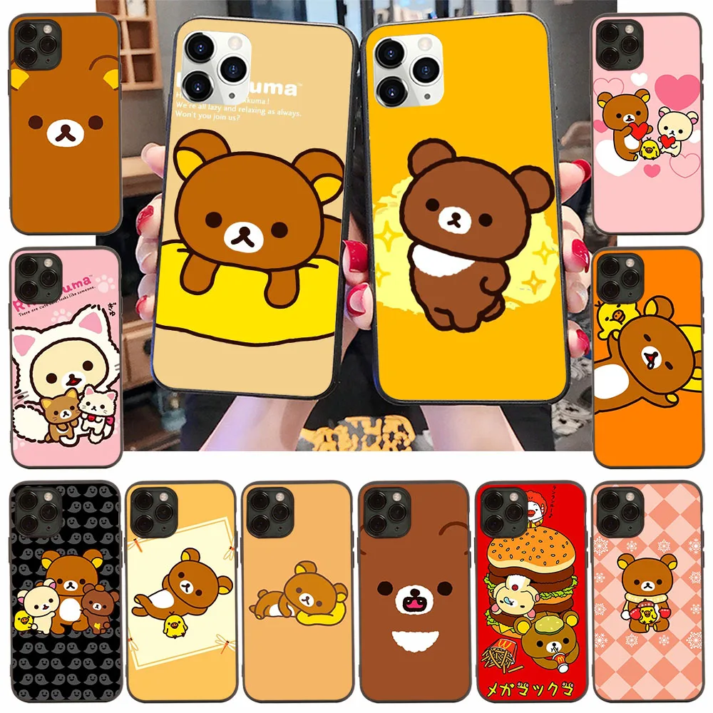 ZY32 Rilakuma Silicone TPU Case for Xiaomi Redmi Note 9 9A 9C NFC 9S 9T 11T 10T Pro Soft Cover