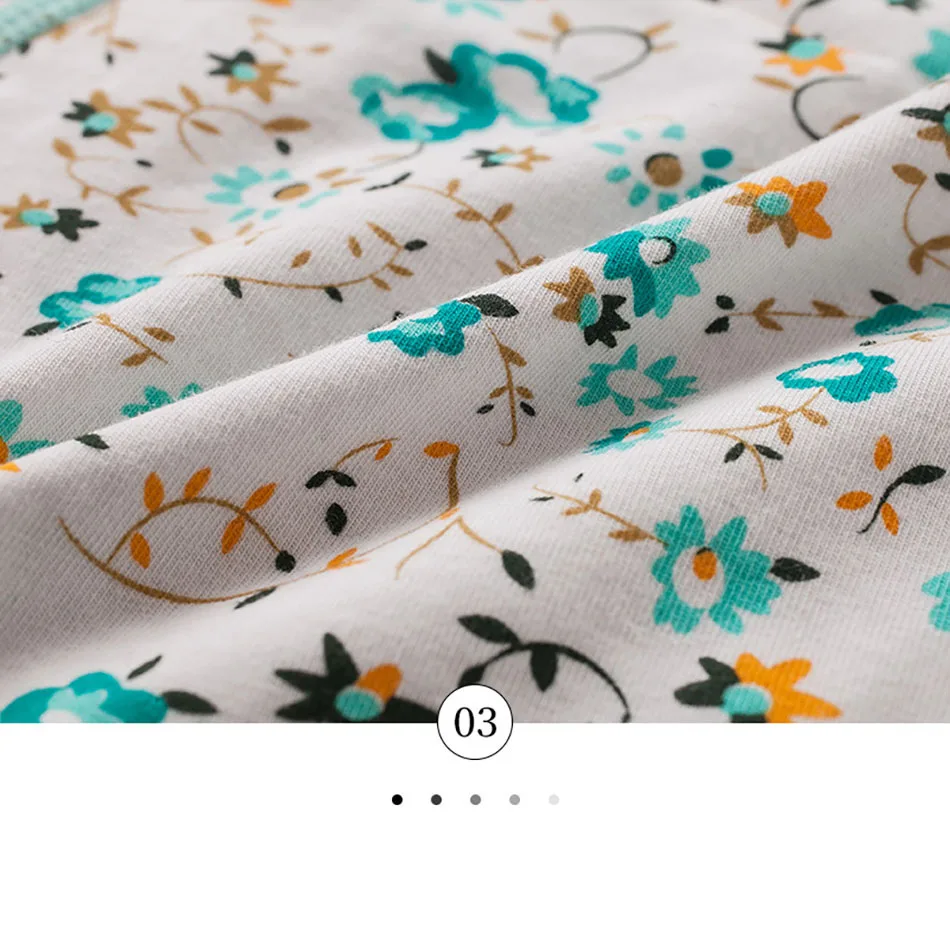 Shredded Flower Print Period Girls Underwear Leak-Proof Active Teens Daily Menstrual Protection Panties