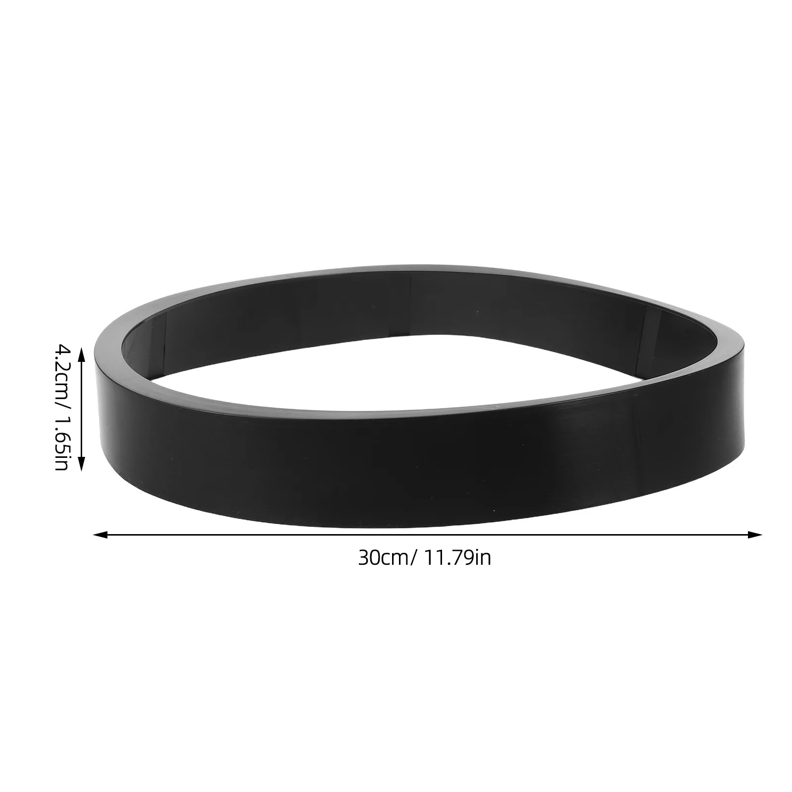 Plastic Clock Edge Frame 12 Inch Wide Wall Clock Border Minimalist Functional Lightweight Quartz Trim Replacement Decorative