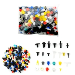 50/100Pcs Universal Car Fastener Clips Heavy Duty Nylon Mixed Bumper Retainer Rivets Door Panel Liner Clips Kit for Most Car Mod