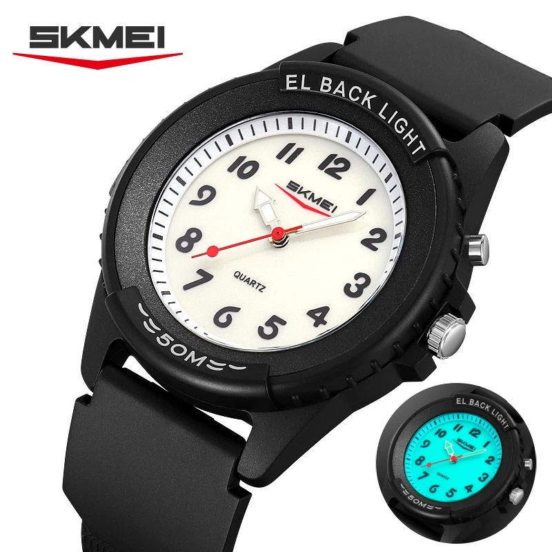 SKMEI 2433 Fashion Quartz Watches for Man Simple Design Luminous Hands Wristwatch 50M Waterproof Sports Watches Men Reloj Hombre