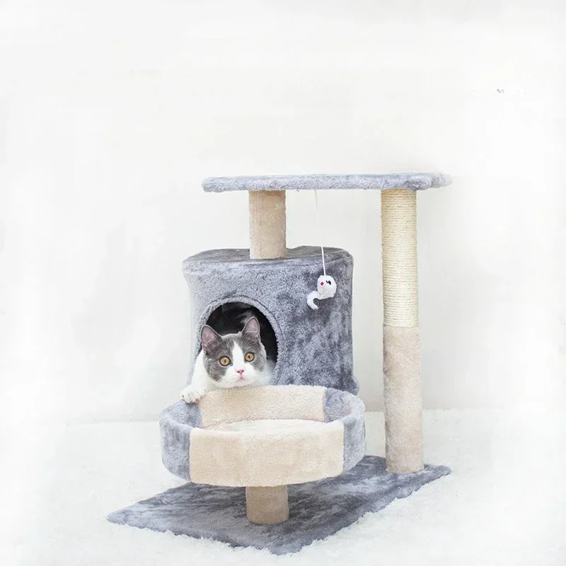 Cat Climbing Frame, Cat Nest, Cat Scratching Board,Scratch-resistant, Multifunctional, Skin-friendly Fabric