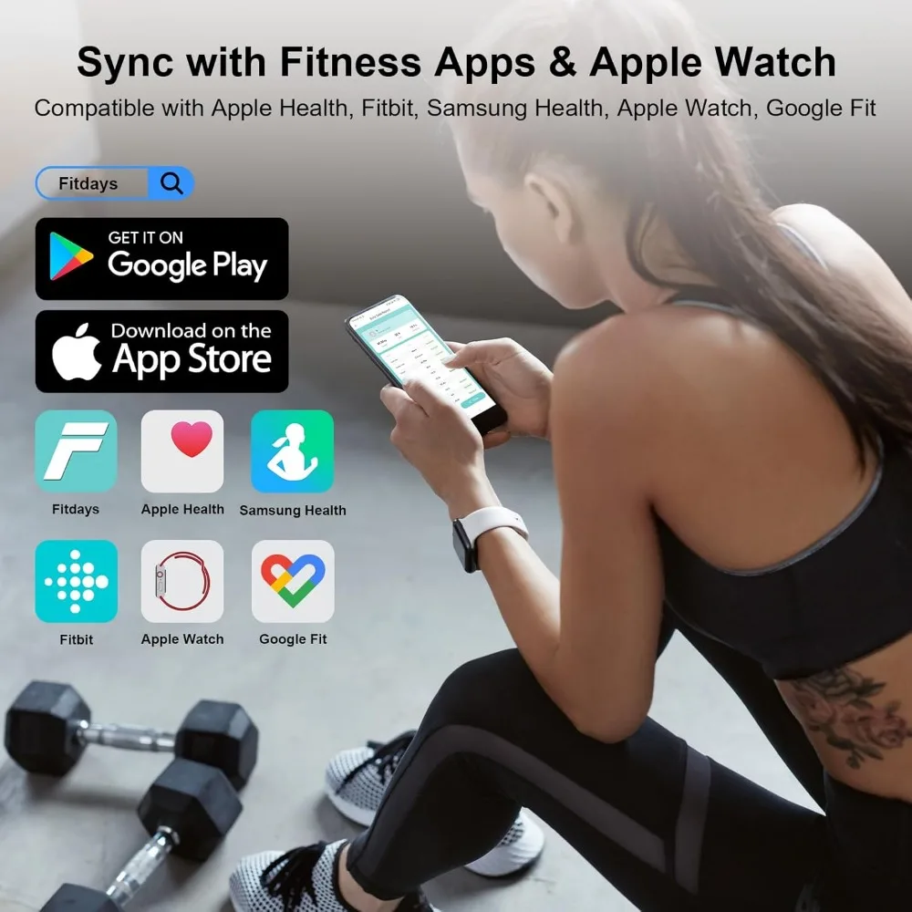 مقياس الدهون في الجسم الذكي بتقنية البلوتوث - 15 مترًا صحيًا، ومراقبة معدل ضربات القلب، وشاشة كبيرة، ومزامنة التطبيق ودعم متعدد الاستخدامات #6