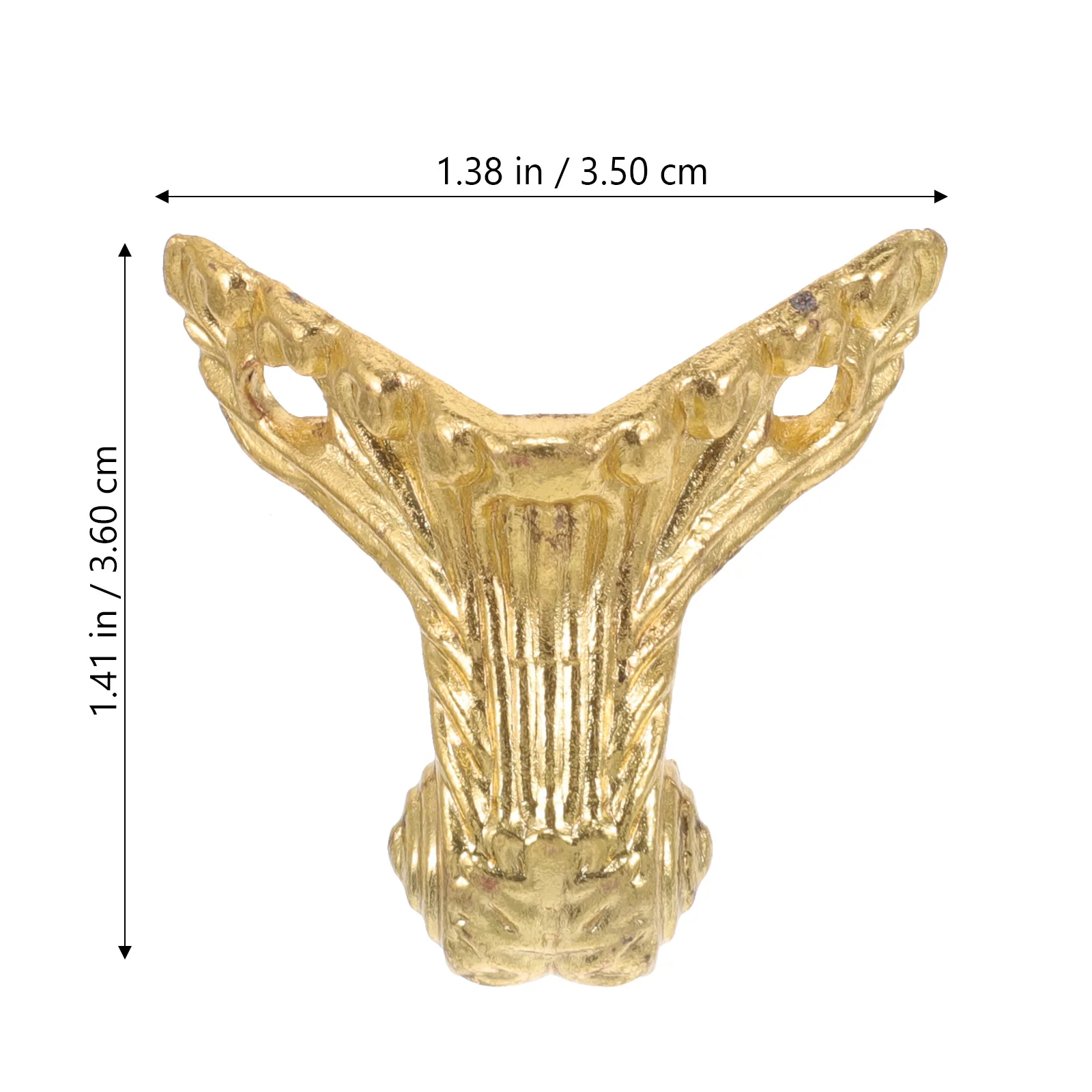 

8pcs Furniture Gold Alloy Vintage Feet for Wooden Box Legs Boxes Stable Support Easy Vintage Box Corner Protector Install