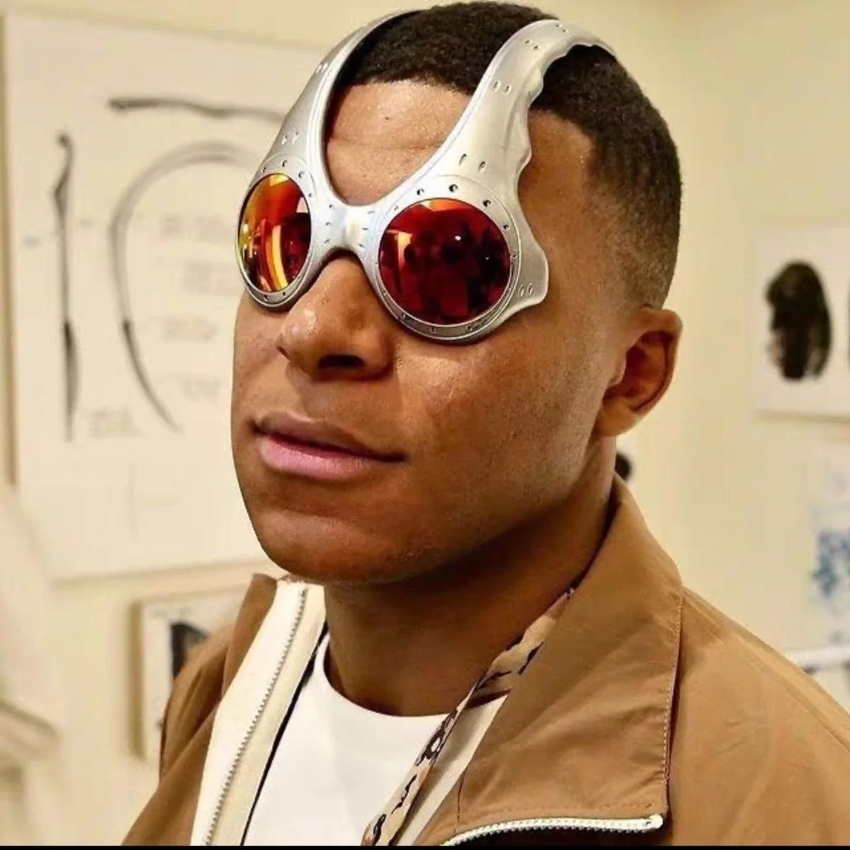 

Sunglasses Men Women Outdoor Cycling Sports Glasses Sunglasses Fashion Retro New Wave Metal Frame Glasses